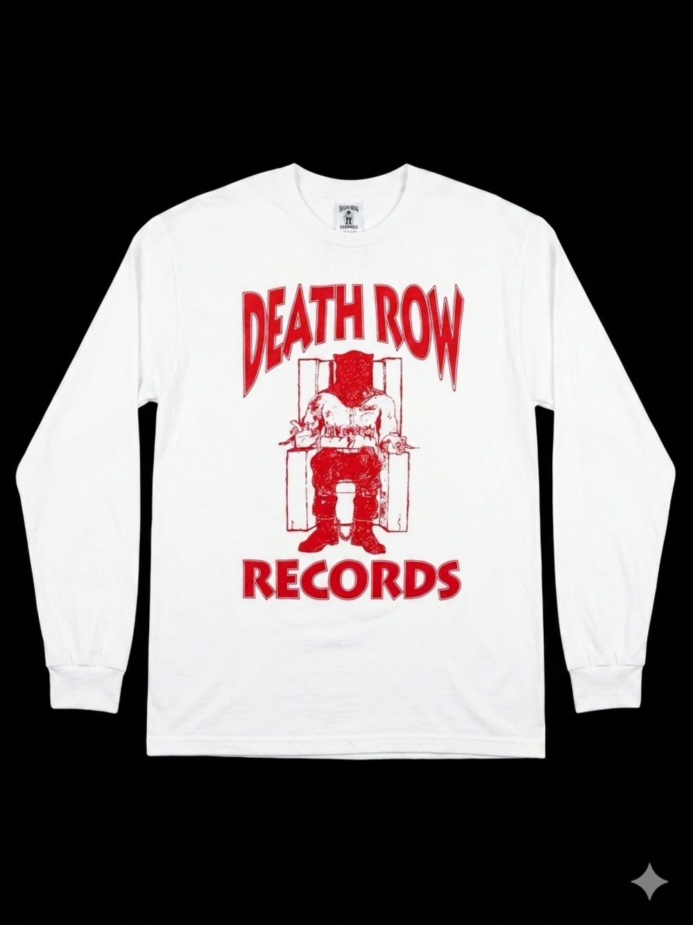 Death Row Records Official Long Sleeve T Shirt Size Large
